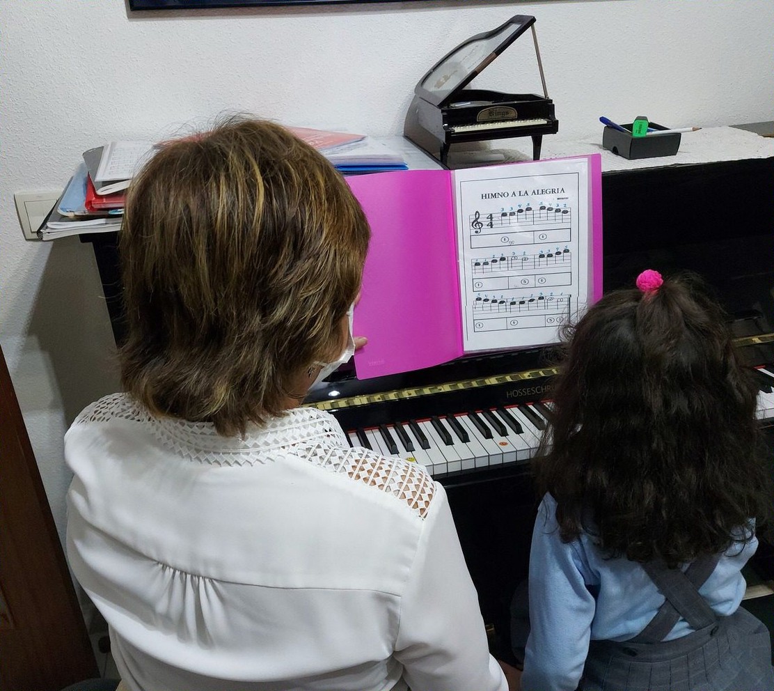 Clase de piano en Valdemoro