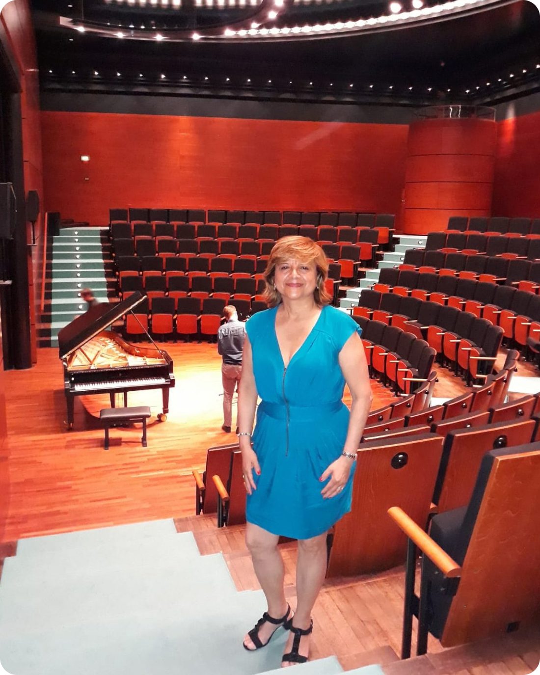 Sara Carlín en el auditorio de la Casa de Beethoven