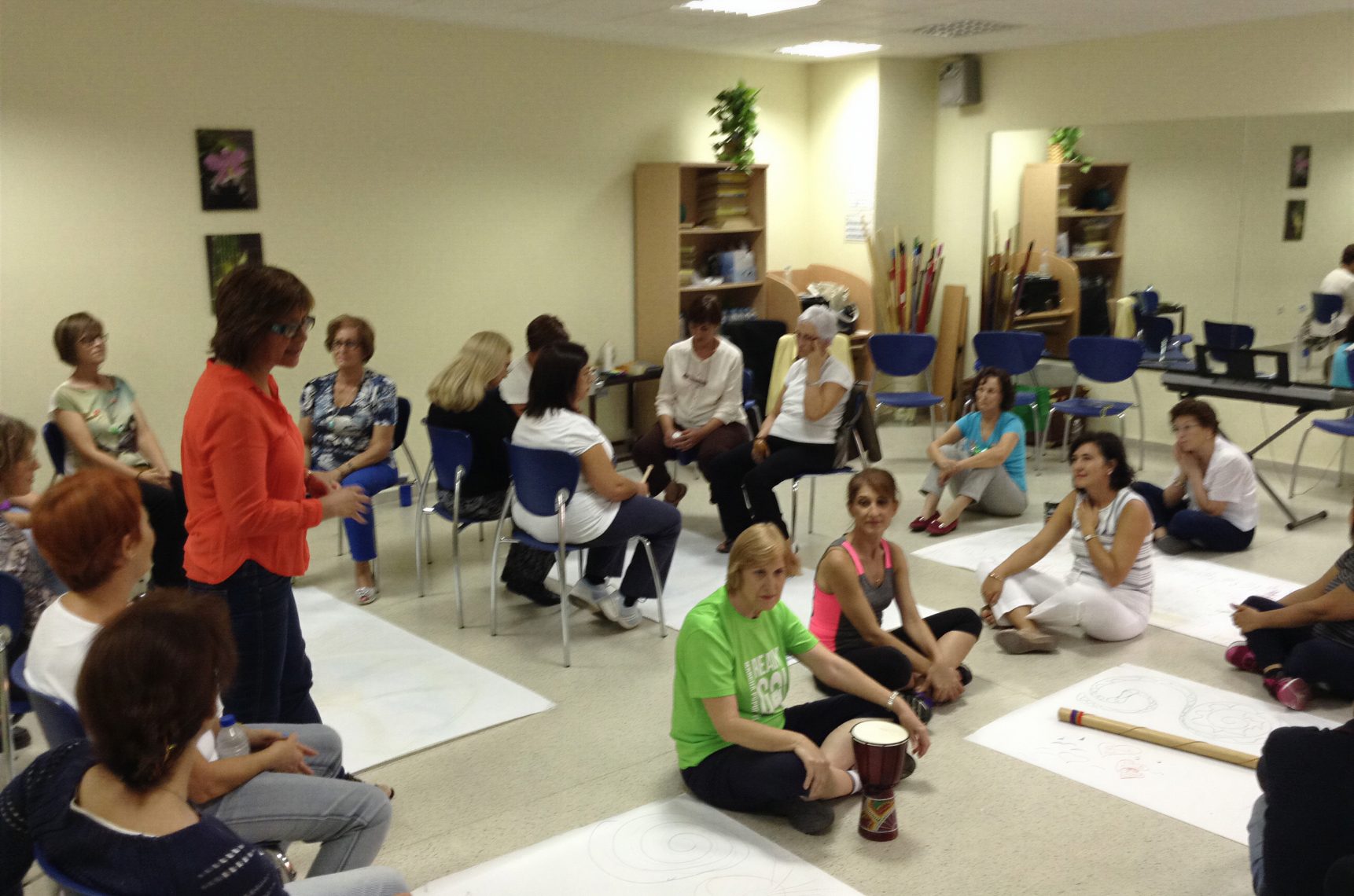 Taller de musicoterapia en grupo
